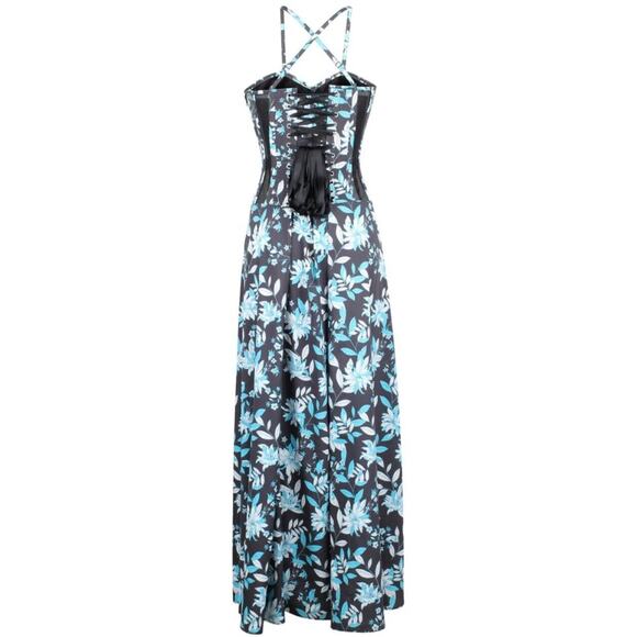 Corset Story Mesh Panel Maxi Dress •26• Floral Waist Trainer Reducer $621 NWT - Picture 5 of 16